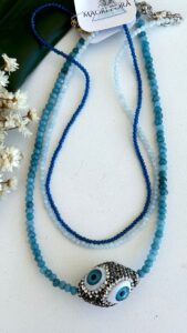 Mix de colares - Choker cristal pedras naturais R$120 cada